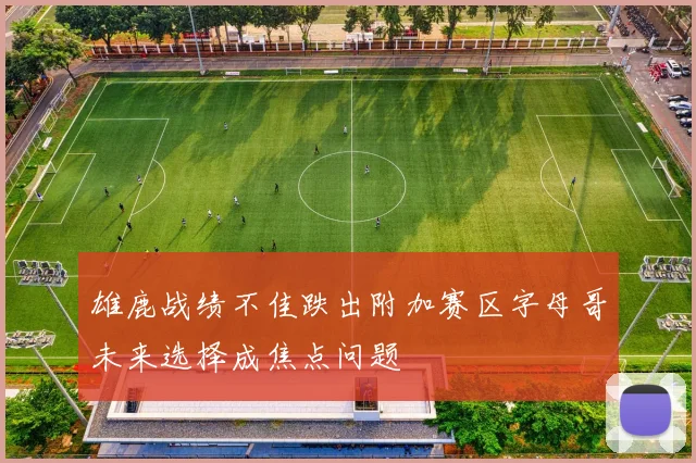雄鹿战绩不佳跌出附加赛区字母哥未来选择成焦点问题