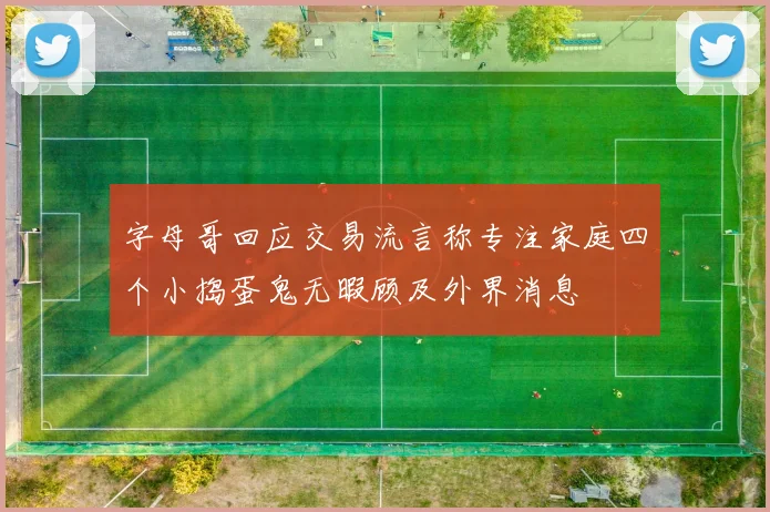 字母哥回应交易流言称专注家庭四个小捣蛋鬼无暇顾及外界消息